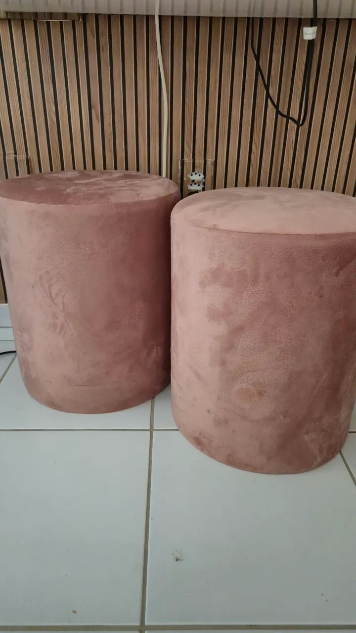 PUFF HAVAN ROSÉ 37 cm de altura.  - Foto 4