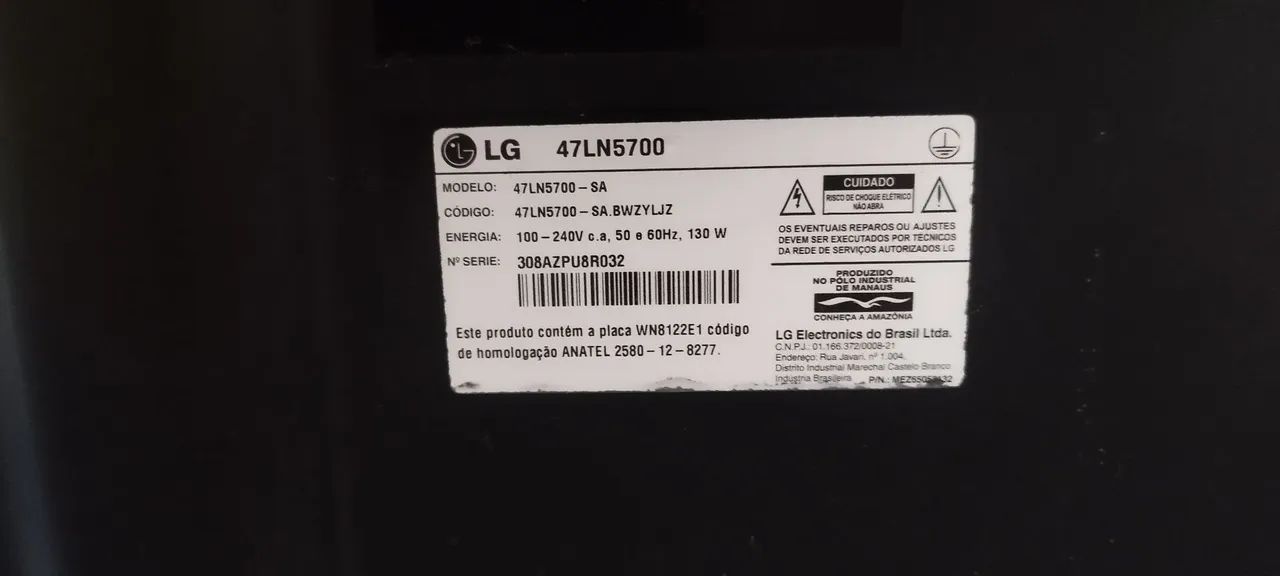 TV LG 47 LED - RETIRADA DE PEÇAS - Foto 3