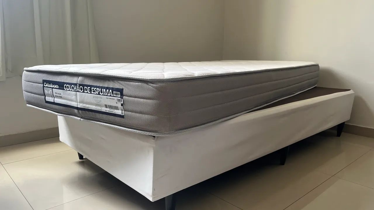 Cama Box + Colchão Ortobom Solteiro  - Foto 2