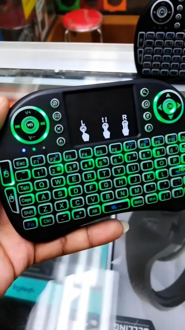 Mini Teclado de Led Tv Box Smart Tv