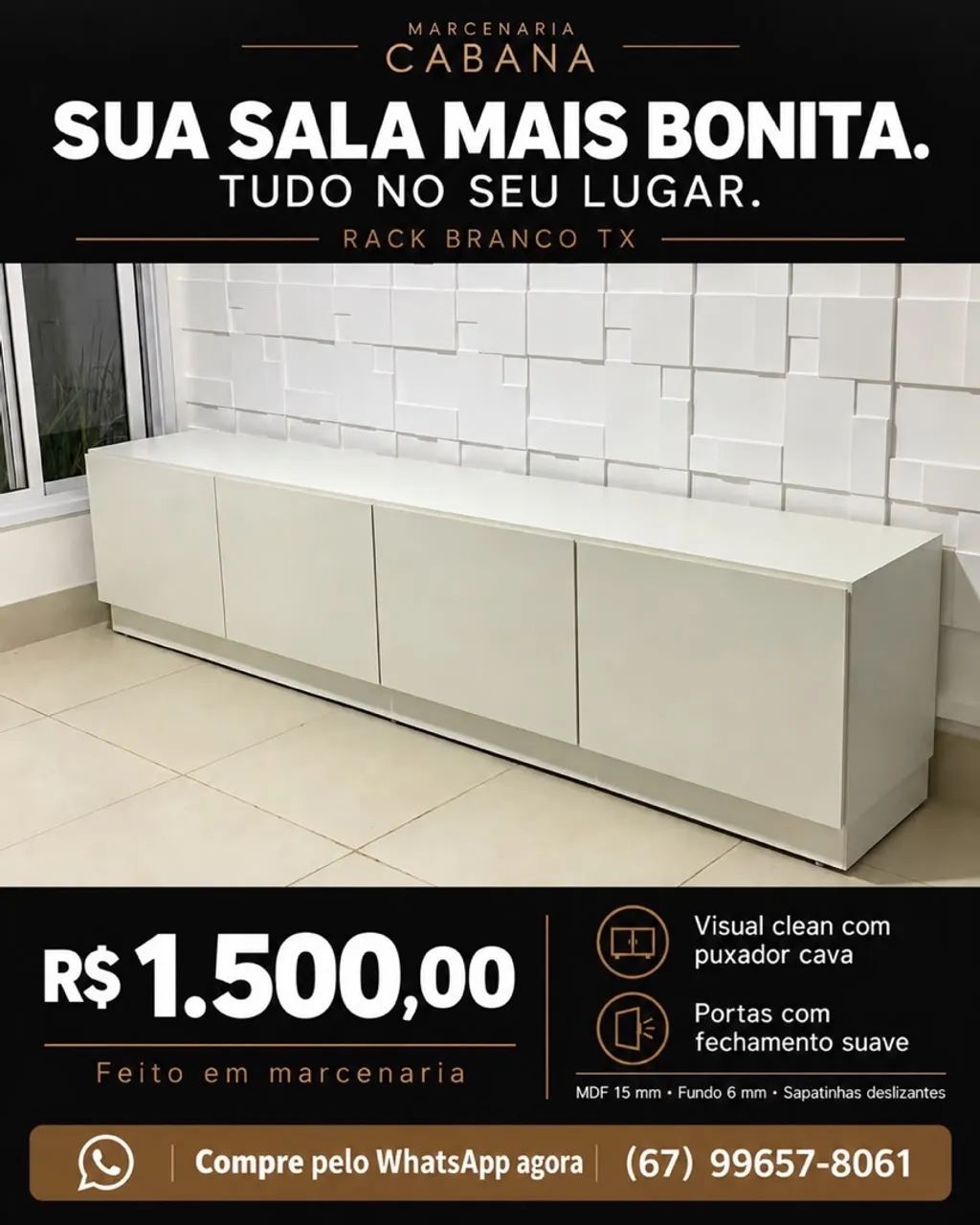 Rack Branco Tx NOVO