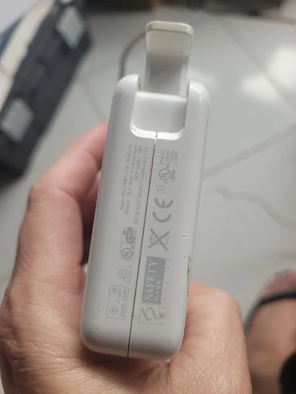 fonte carregador Apple original MagSafe 1 com conector em formato de "L - Foto 2