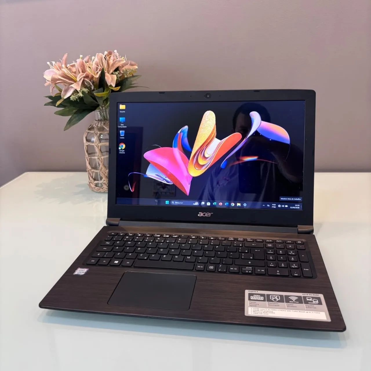 Notebook Acer Core i5 7ª 8GB DDR4 SSD Windows 11 Bateria Ótima  - Foto 3