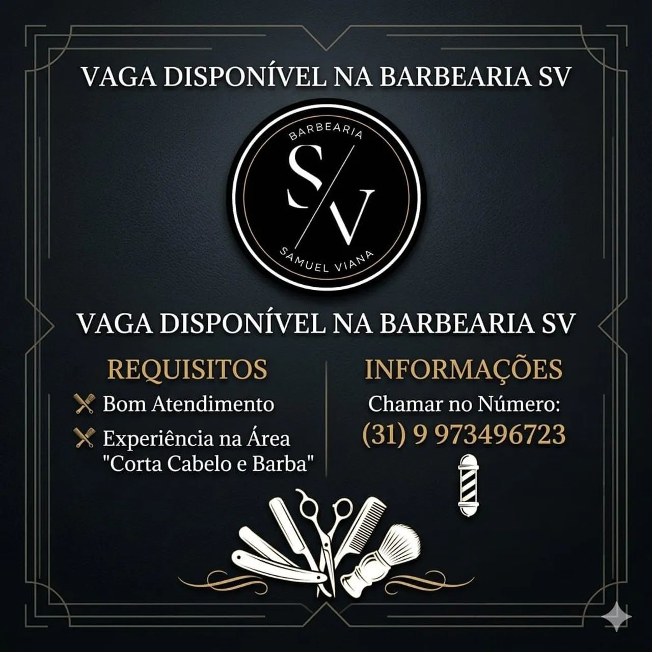 Vaga de barbeiro 