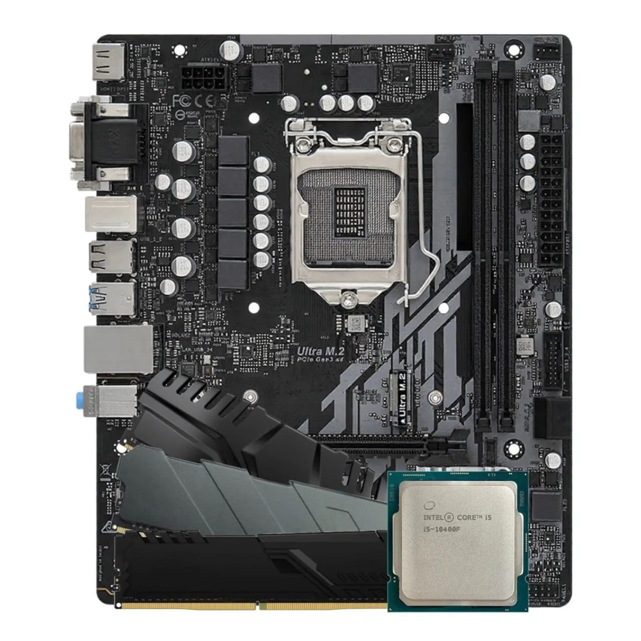 Intel core i5 10ª geração + Placa Mãe Asus + Memórias RAM