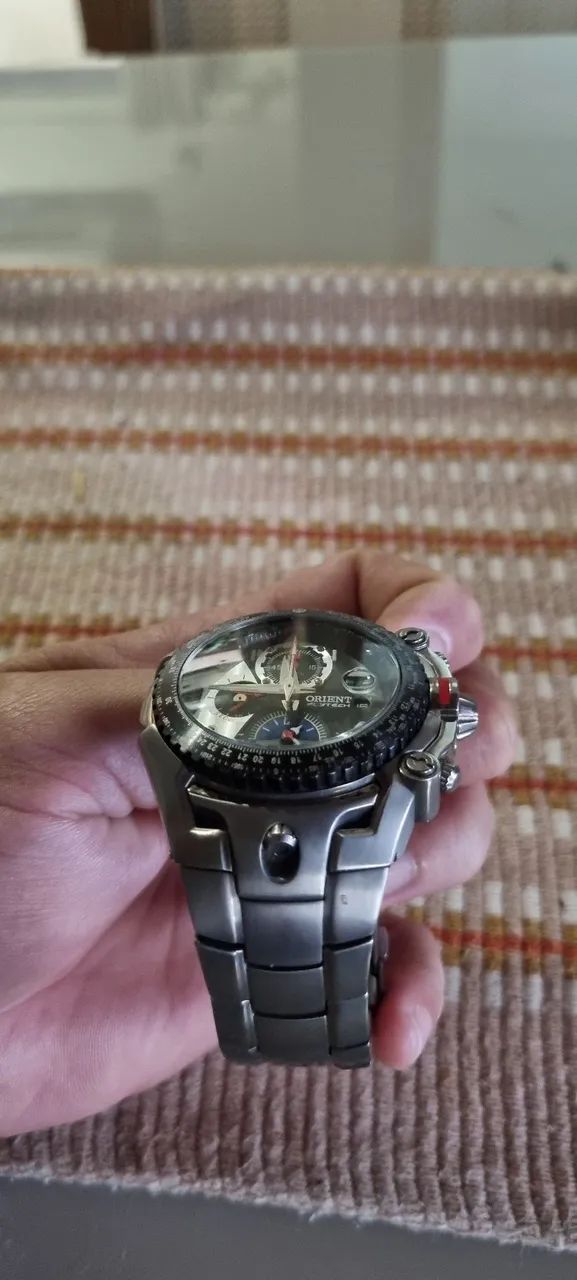 Relogio Orient flytech full titânio  - Foto 4