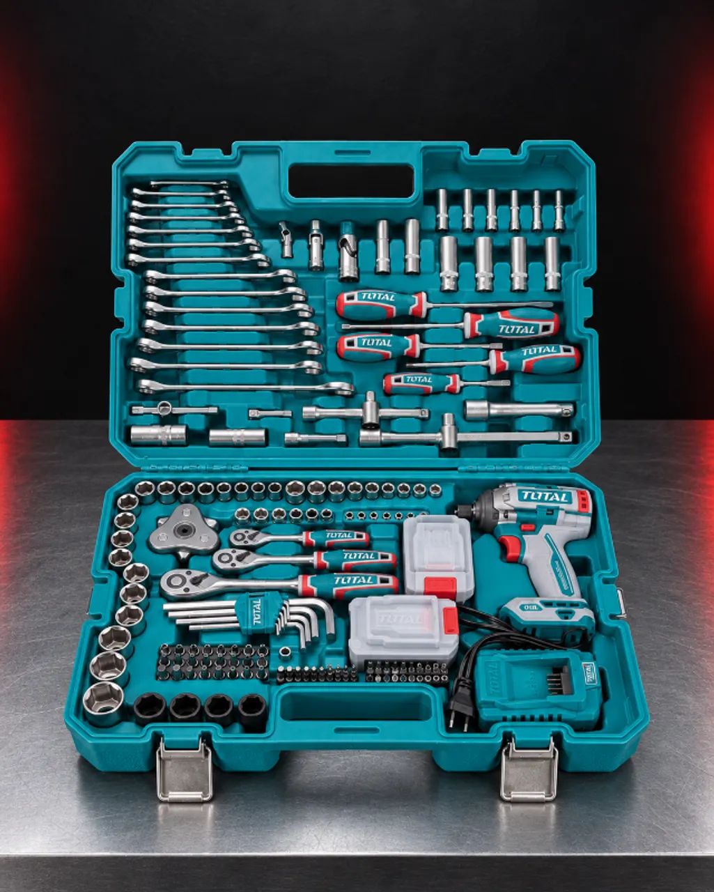タカラ ニクロチェンシリーズ MC-17&MC-18 Kit Total 172 peças + Chave de Impacto 550Nm 20V + 2 baterias