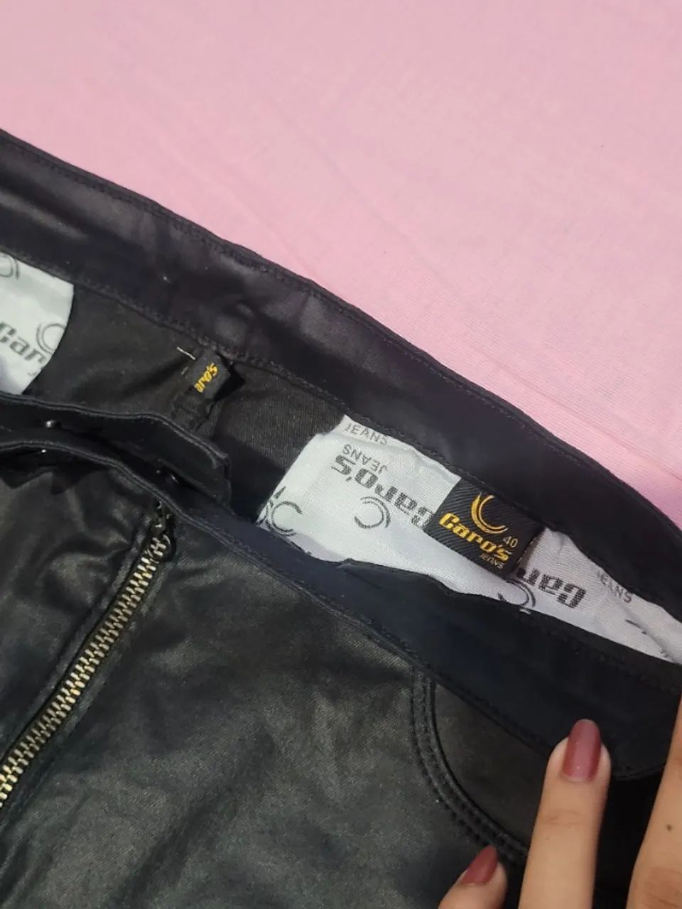 Saia de couro Caro's - Foto 2
