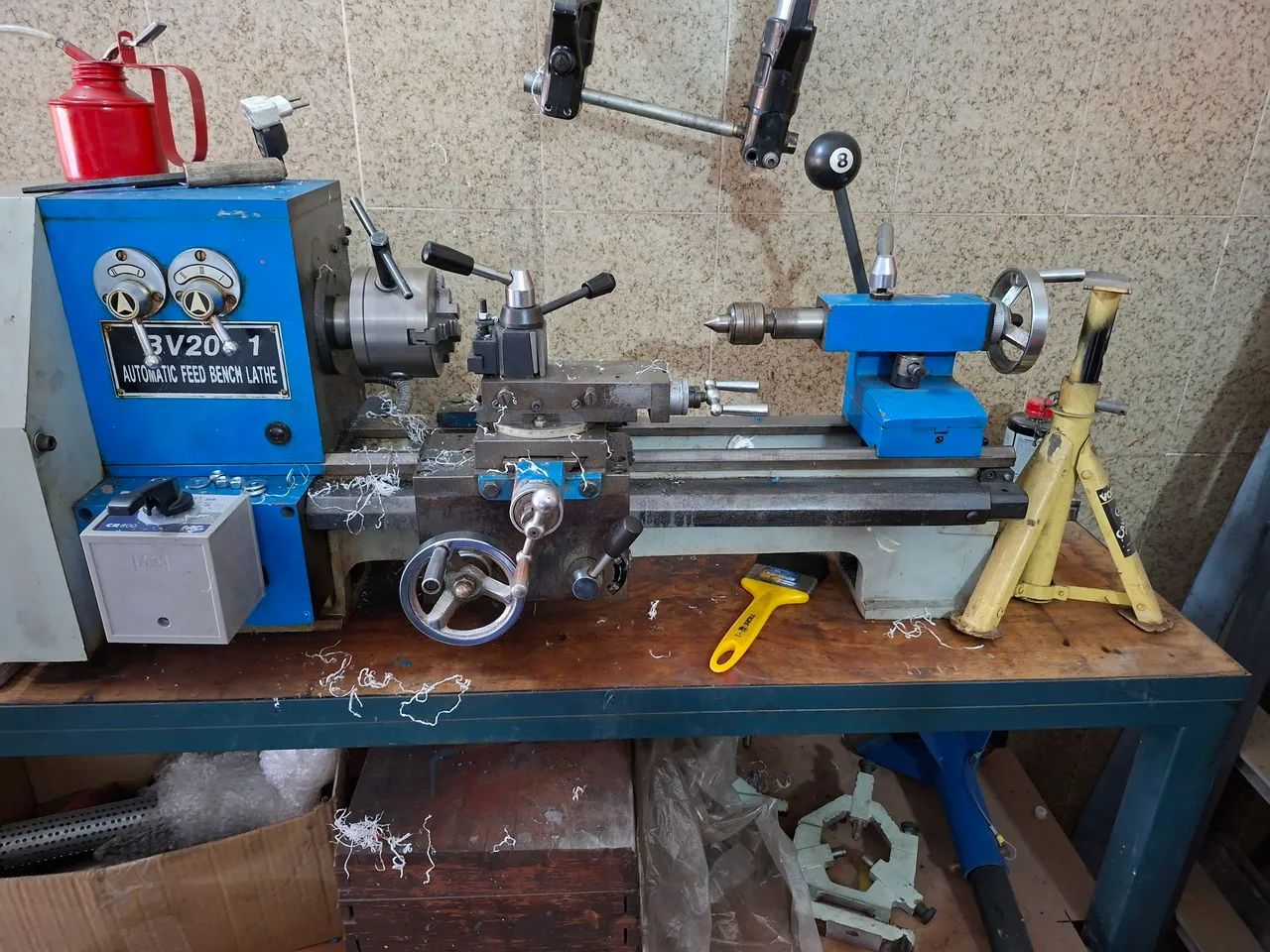 Mini torno de bancada