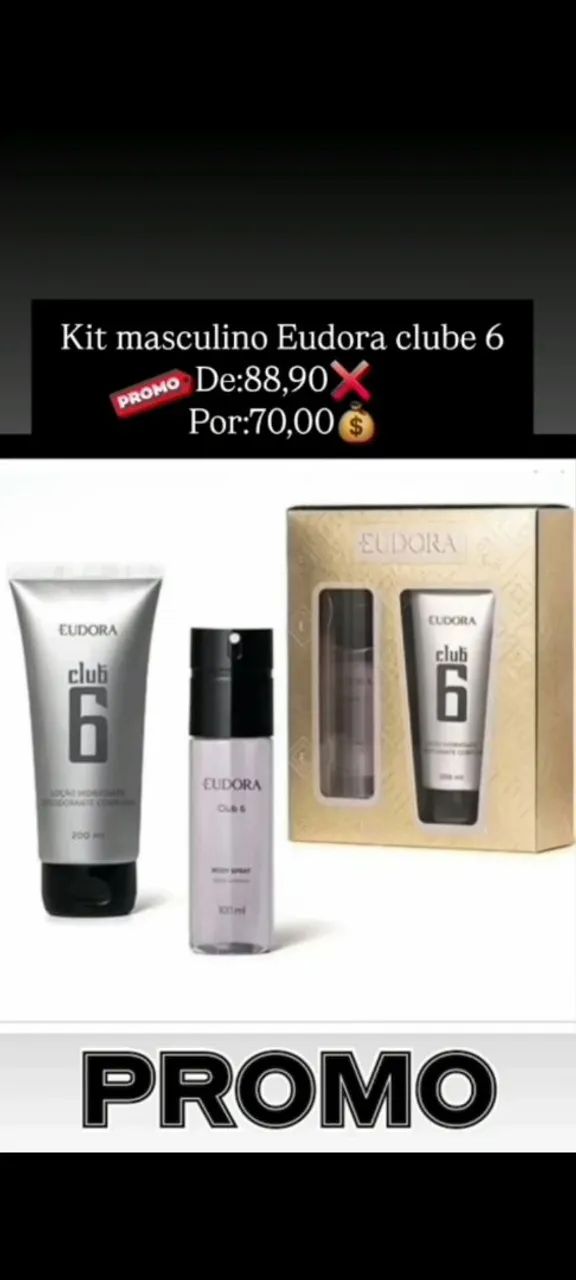 Kit masculino Eudora Club 6 