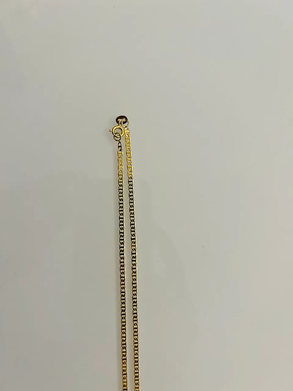 Corrente modelo piestrine 3mm banhada a ouro 18k com crusifixo  - Foto 2