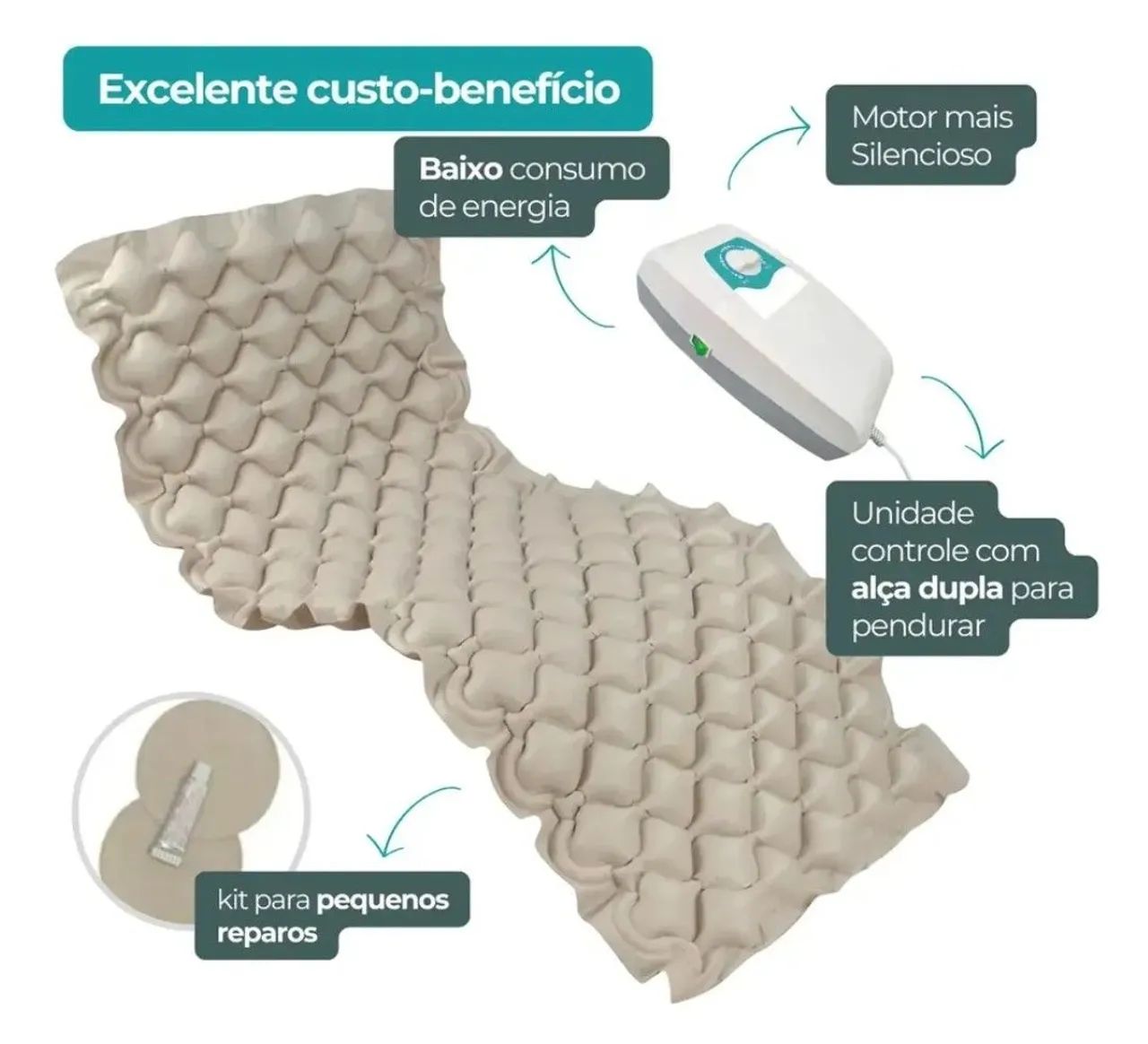 Colchão Pneumático Antiescaras - Foto 3