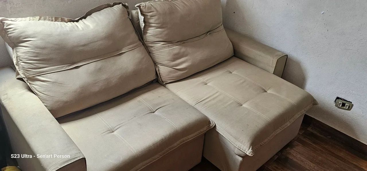 Sofá retrátil e reclinado 2 lugares