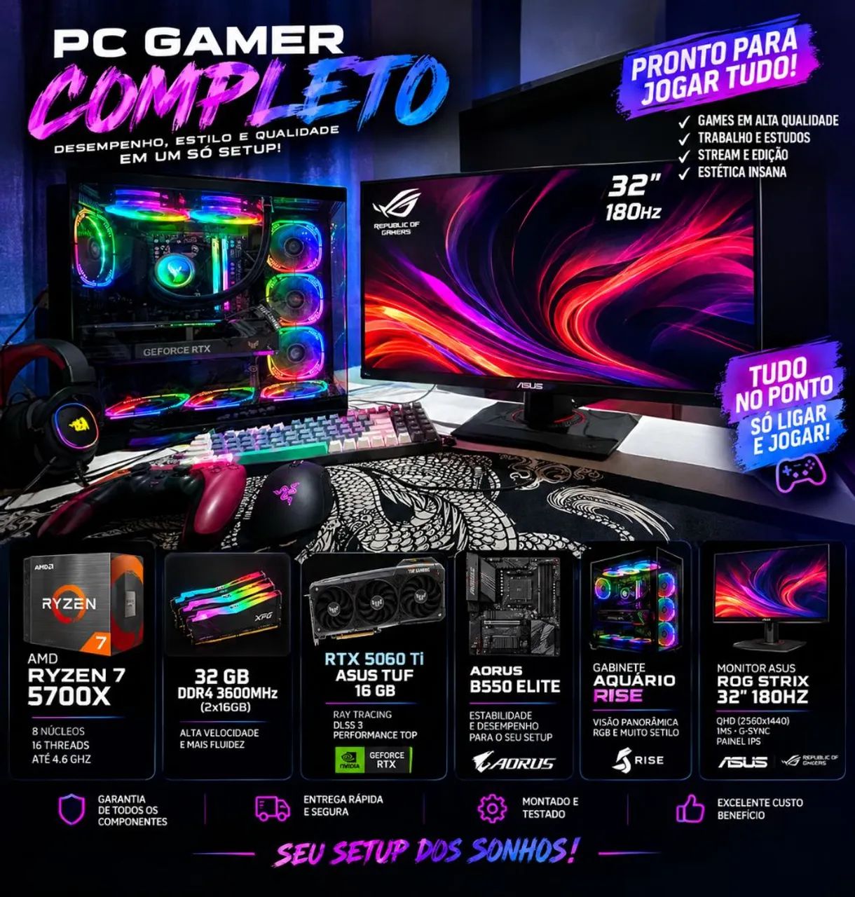 Pc gamer completo 8,500