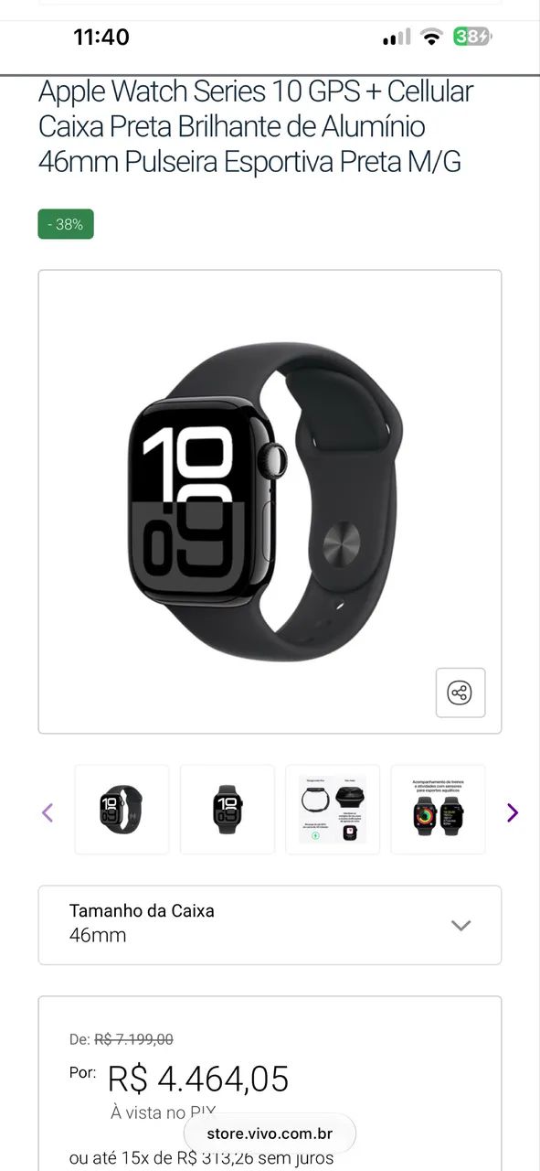 Apple Watch Series 10 GPS + Cellular 46mm - Foto 3