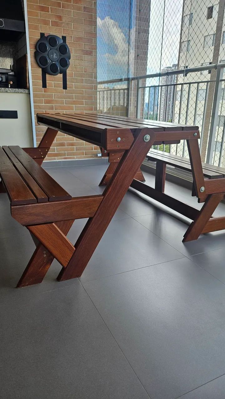 Mesa Banco em madeira 436600700163870724