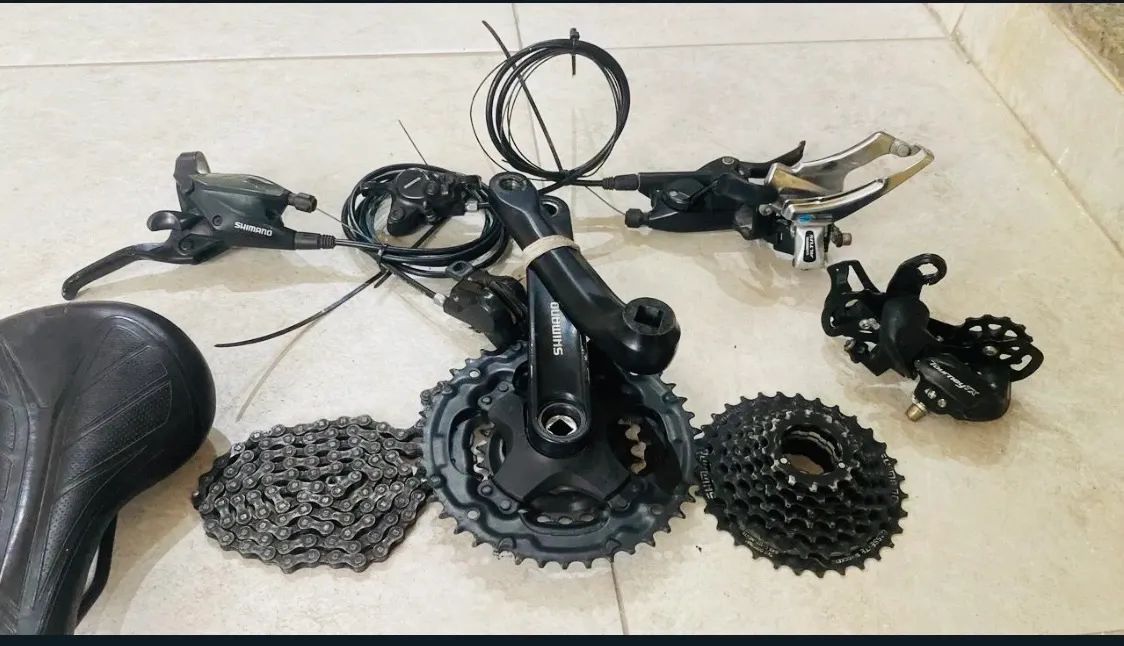 Kit Shimano freios e transmissão 