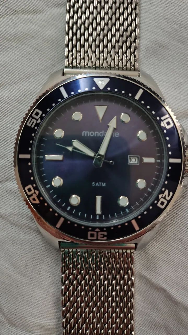 Mondaine Fundo Azul