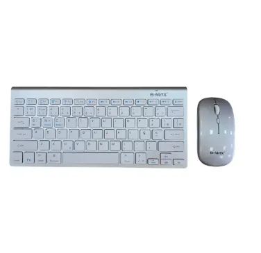 Kit Teclado E Mouse Sem Fio Bt Wireless 2.4ghz Slim Bm T12 - Foto 3