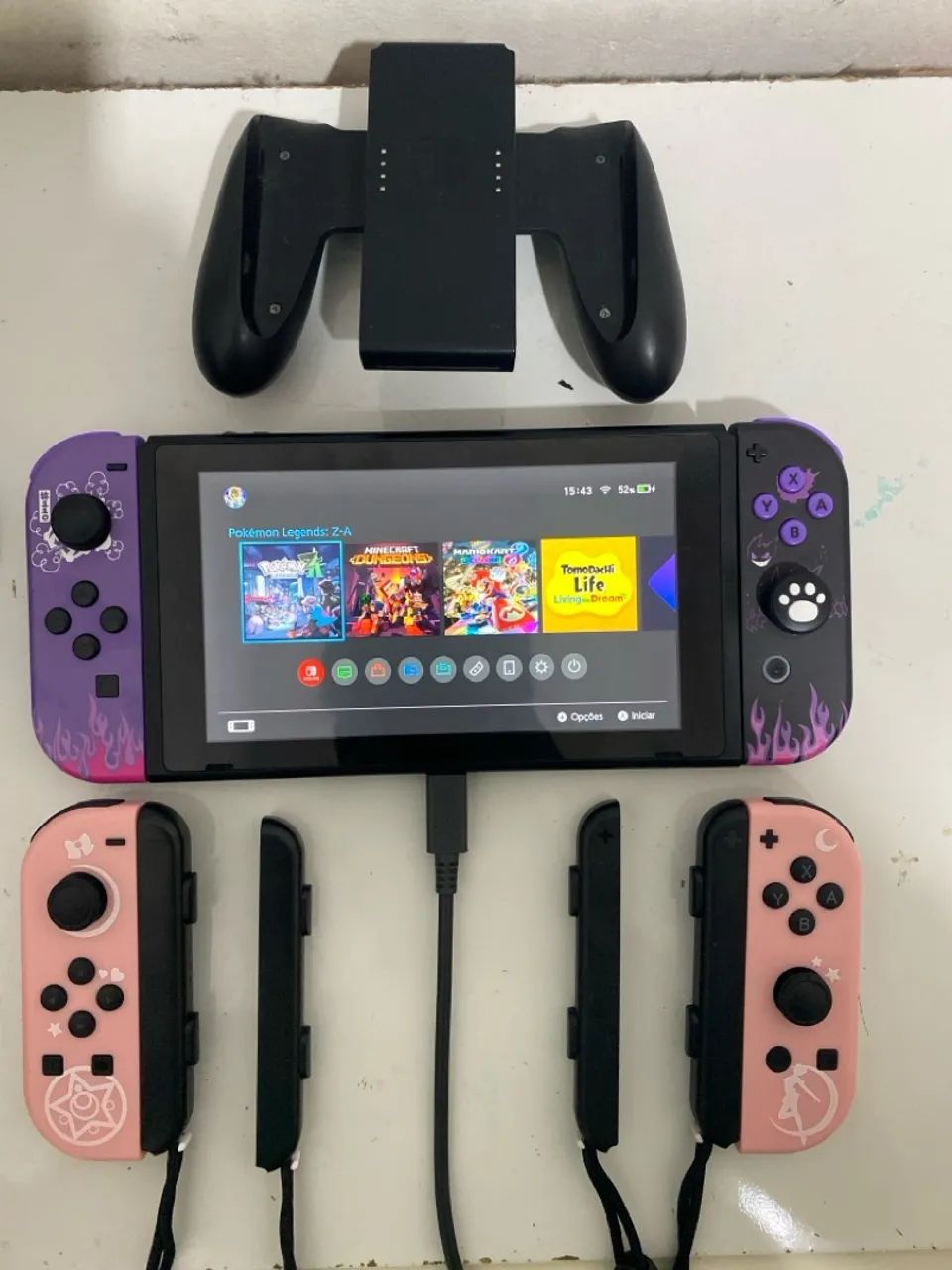 Nintendo Switch V2 Desbloqueado. Aceito troca em notebook 