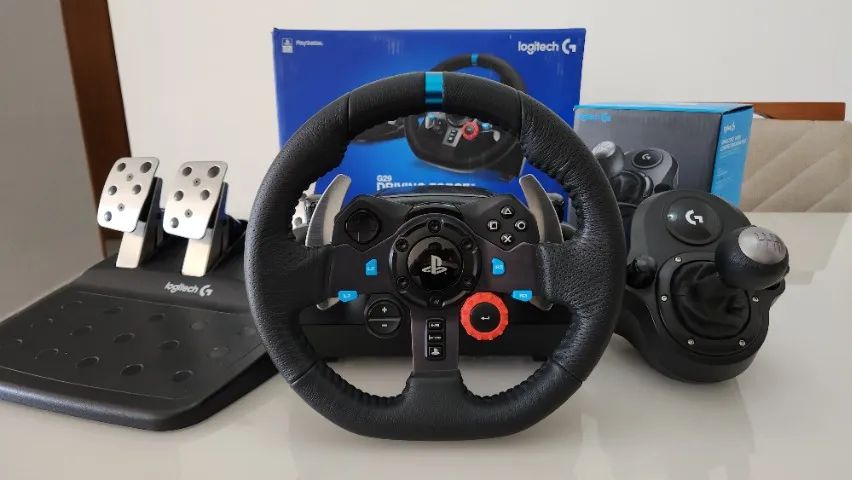 Logitech G29 Driving Force + Câmbio e Pedais ? Impecável