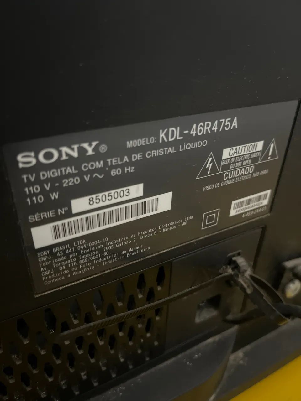 Tv Sony bravia (com defeito) - Foto 2