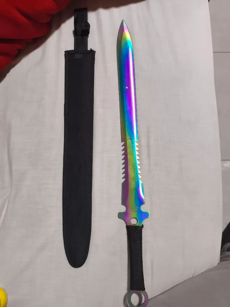 Espada de Aço Rainbow (Multicolorida) - Nova - 68,5 cm - Foto 2
