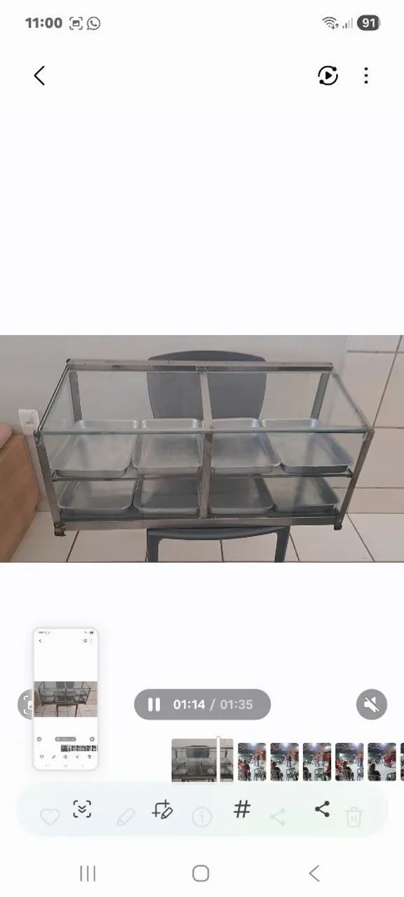 Estufa para salgados