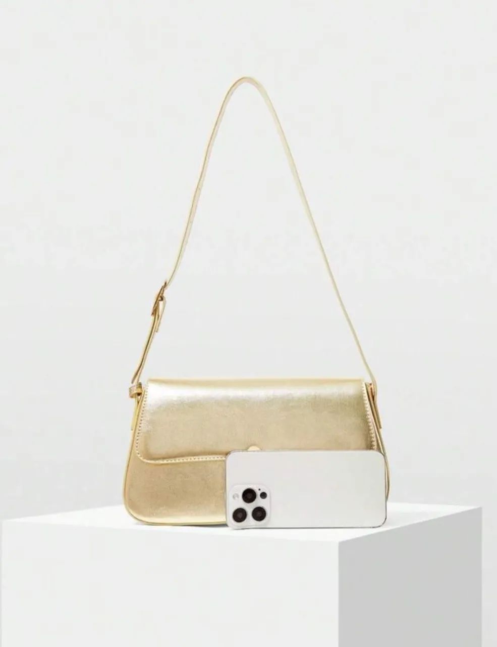BOLSA DE OMBRO EM COURO PU COM FIVELA MOTF PREMIUM - Foto 3