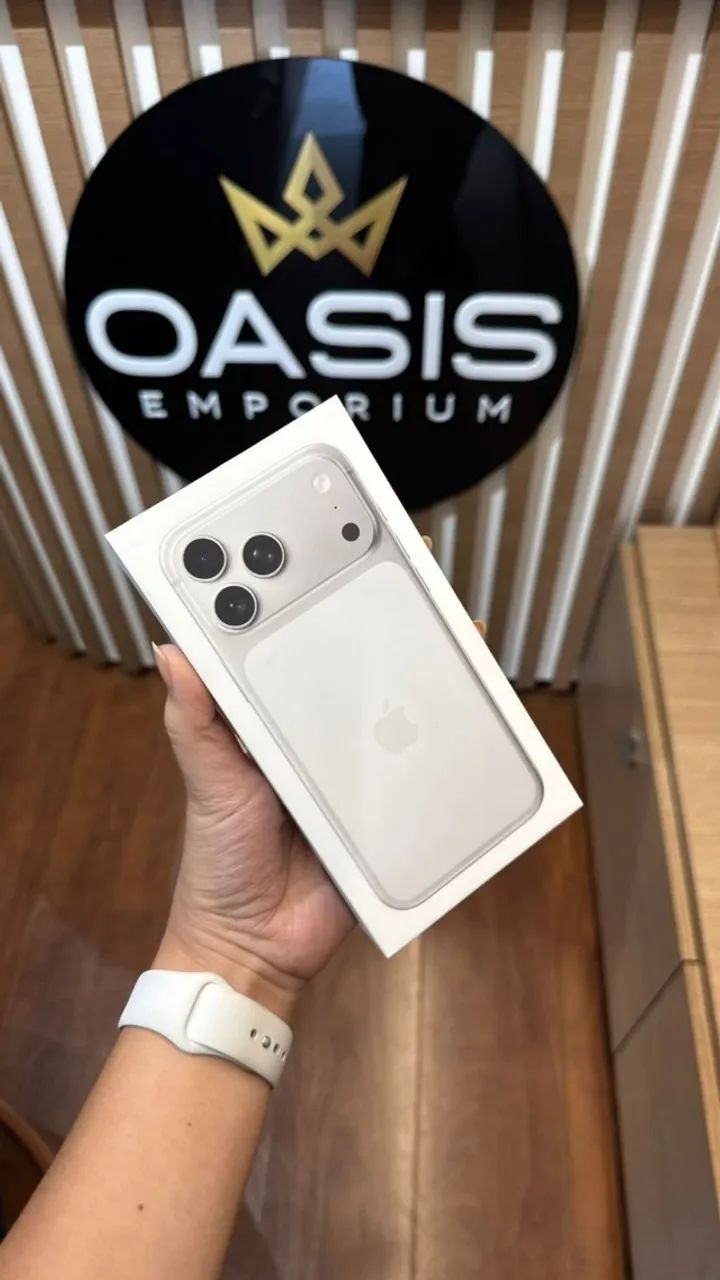 iPhone 17 Pro Max 512gb Silver Lacrado Oferta Certa - Foto 2