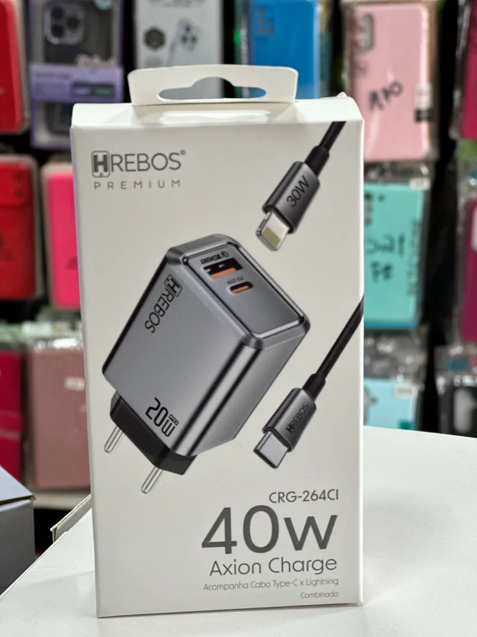 Carregador Turbo 40W IOS E TIPO C