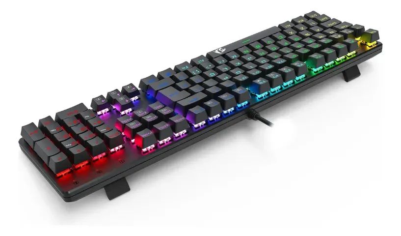 Teclado Redragon Sindri Rainbow K671 (PT-BROWN) - Foto 4
