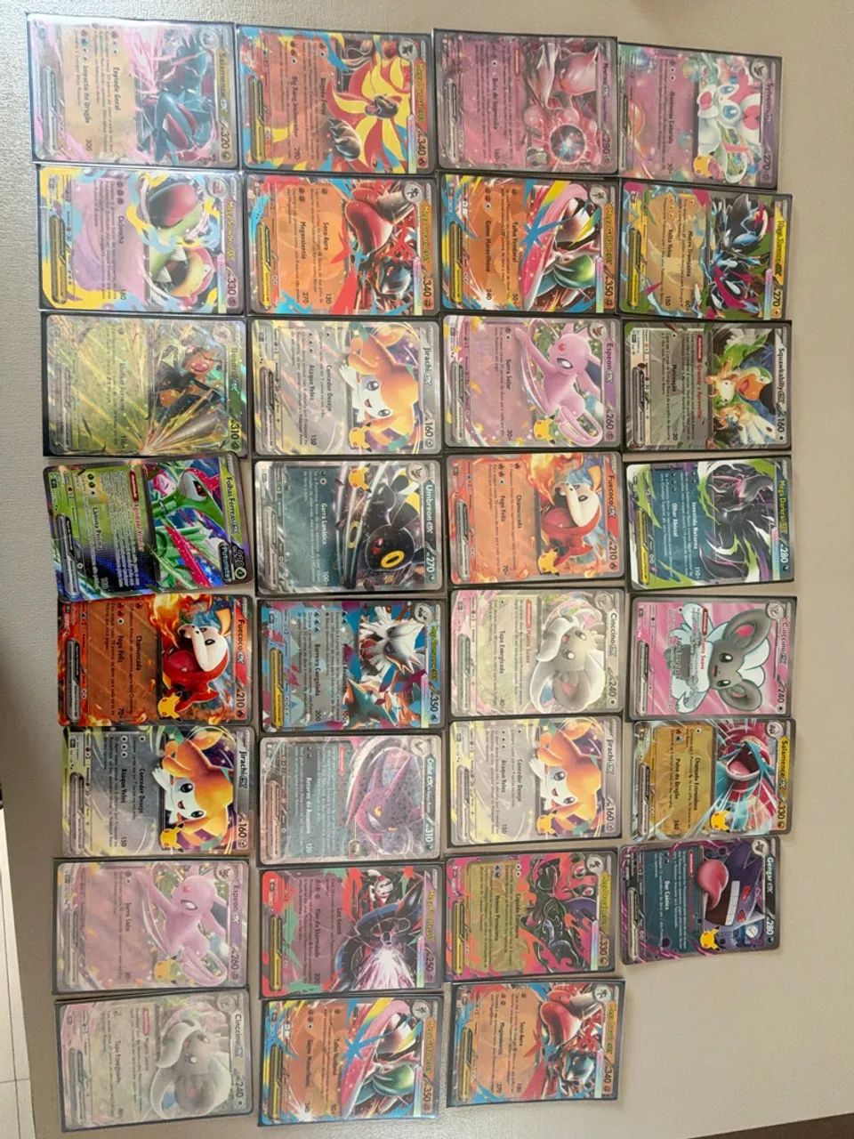 31 cartas Pokémon ex