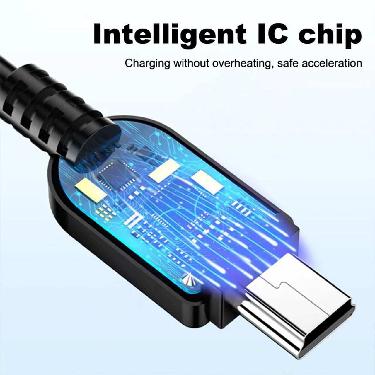 Cabo USB Mini B para controle de PS3, MP3, MP4, Câmera  - Foto 5