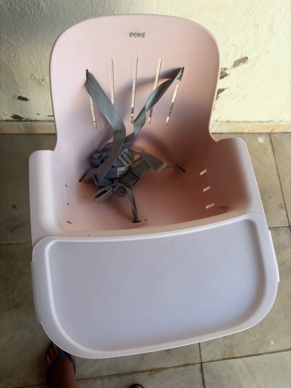Cadeirinha de alimentação rosa  - Foto 2