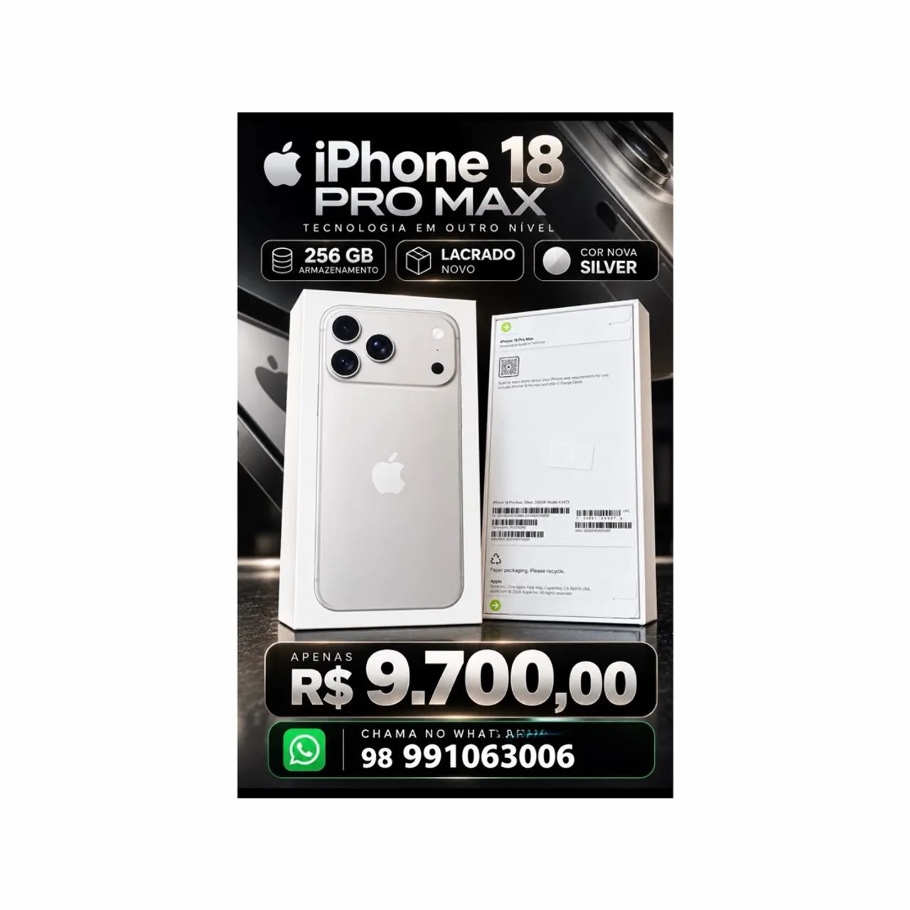 iPhone 18 Pro Max 256 LACRADO