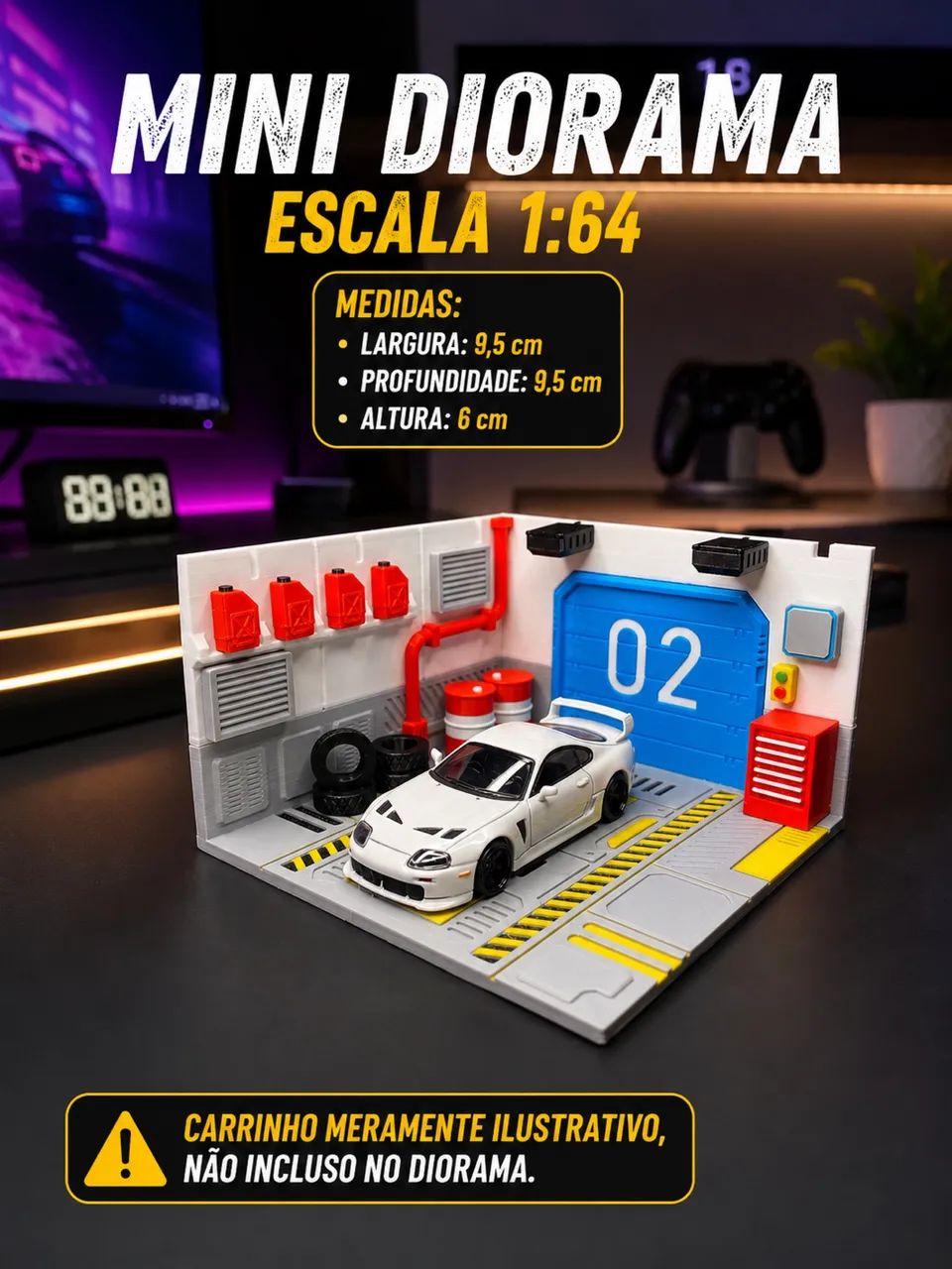 Mini diorama garagem 1:64 - Foto 3