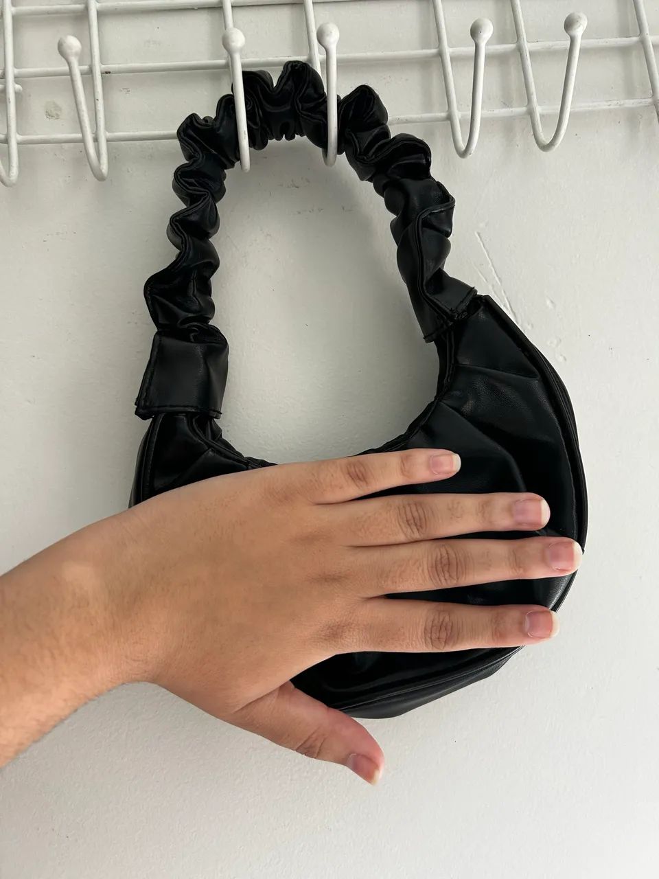 Bolsa de couro preta  - Foto 2