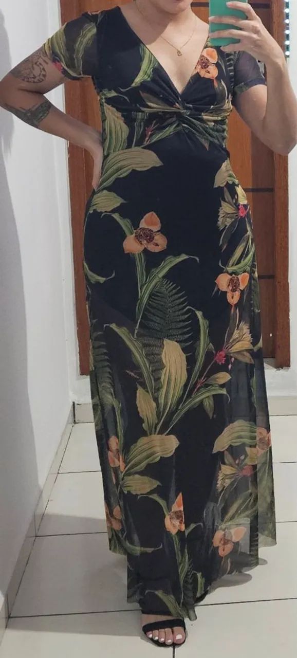 Vestido Longo Floral Zinzane - Foto 3