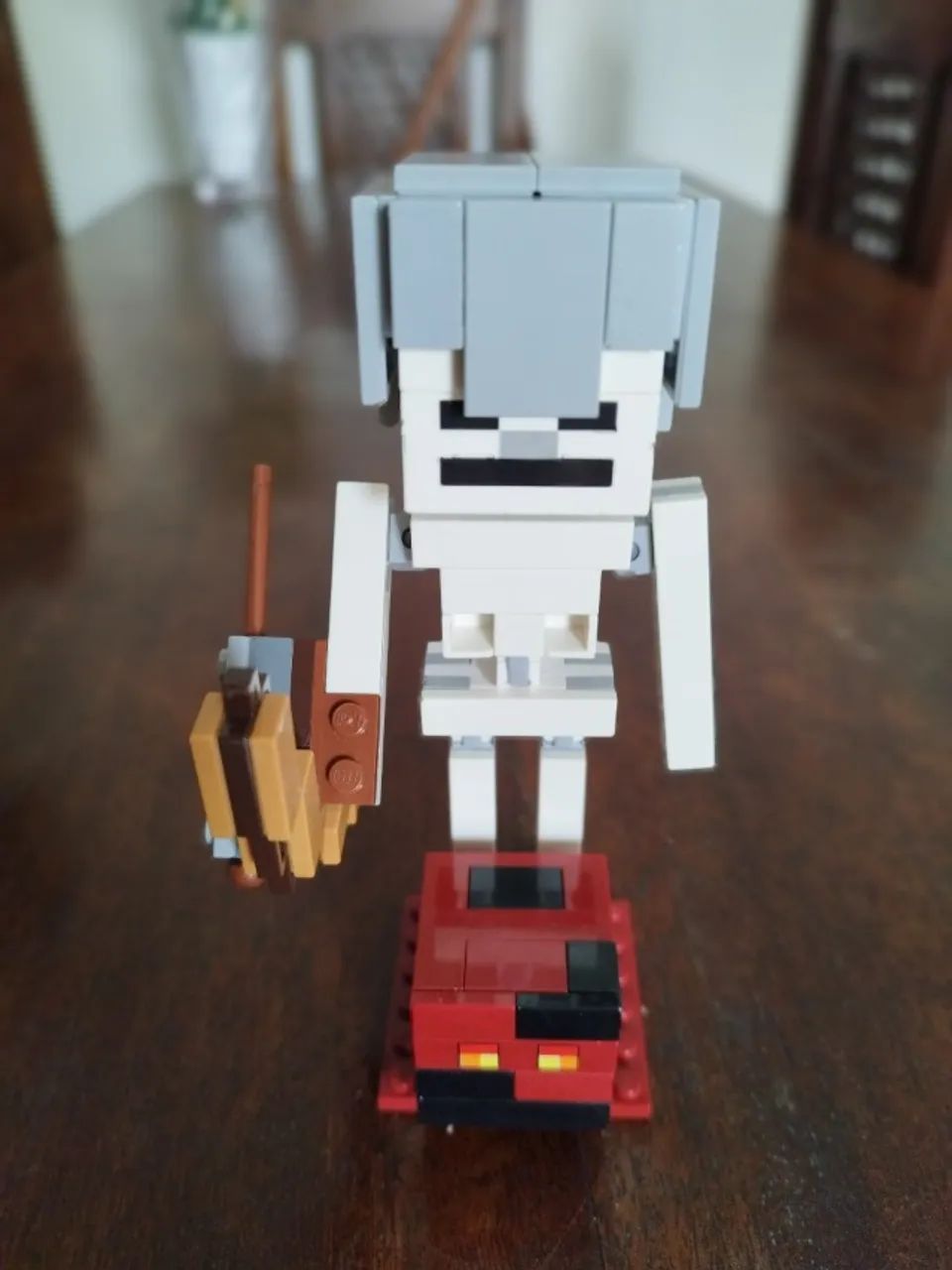 Lego Minecraft Skeleton Bigfig Com Magma Cube 21150 - Foto 2