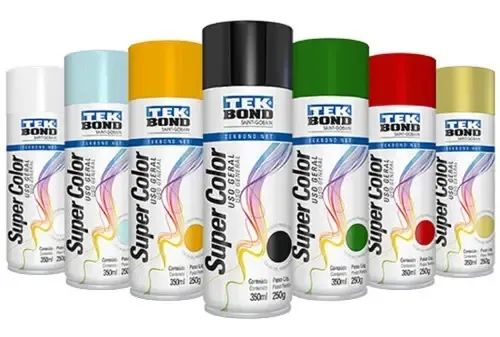 Tinta Spray uso geral 350ml TEKBOND varias cores