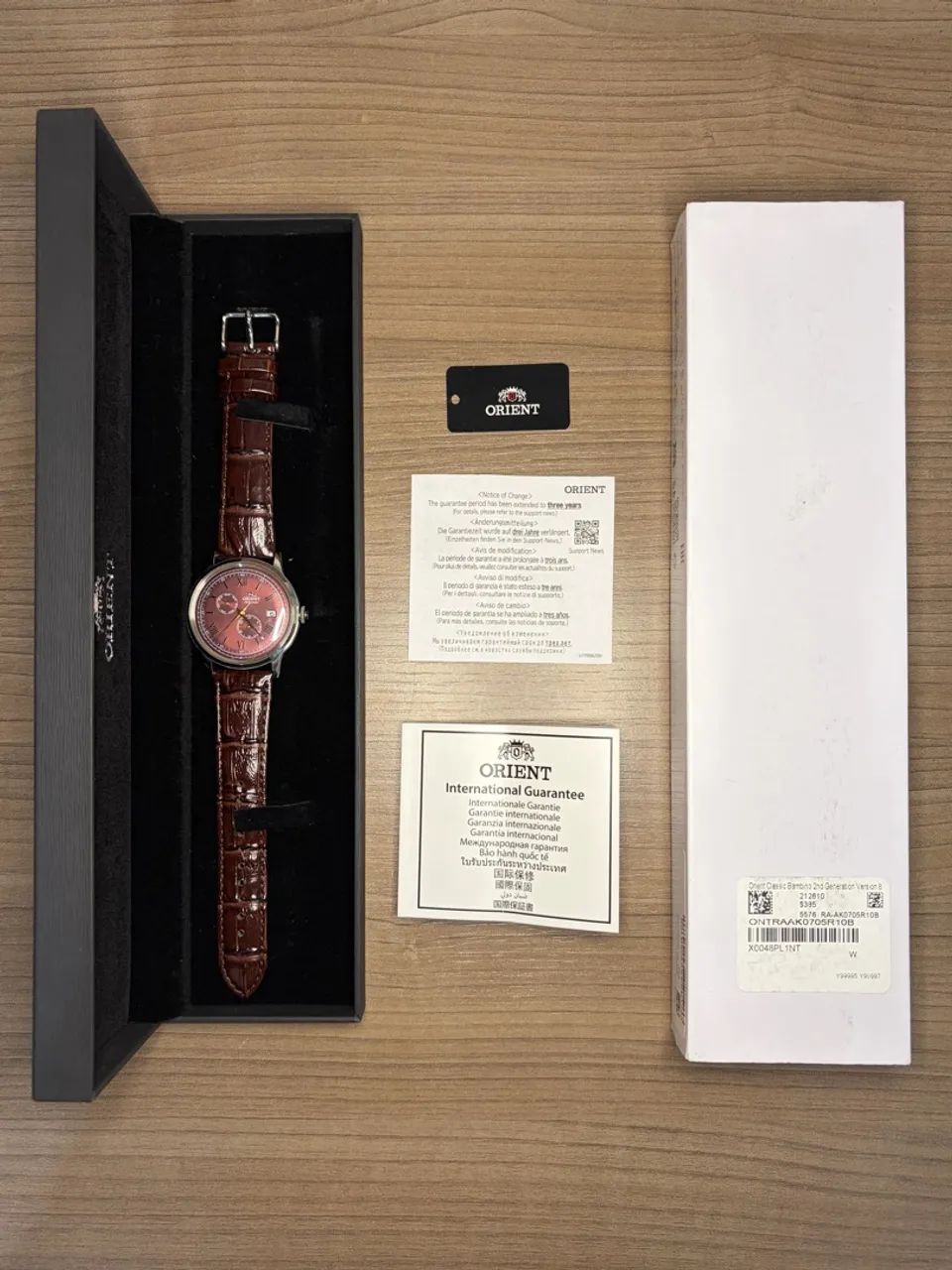 Relógio Orient Bambino Bordô - Foto 4