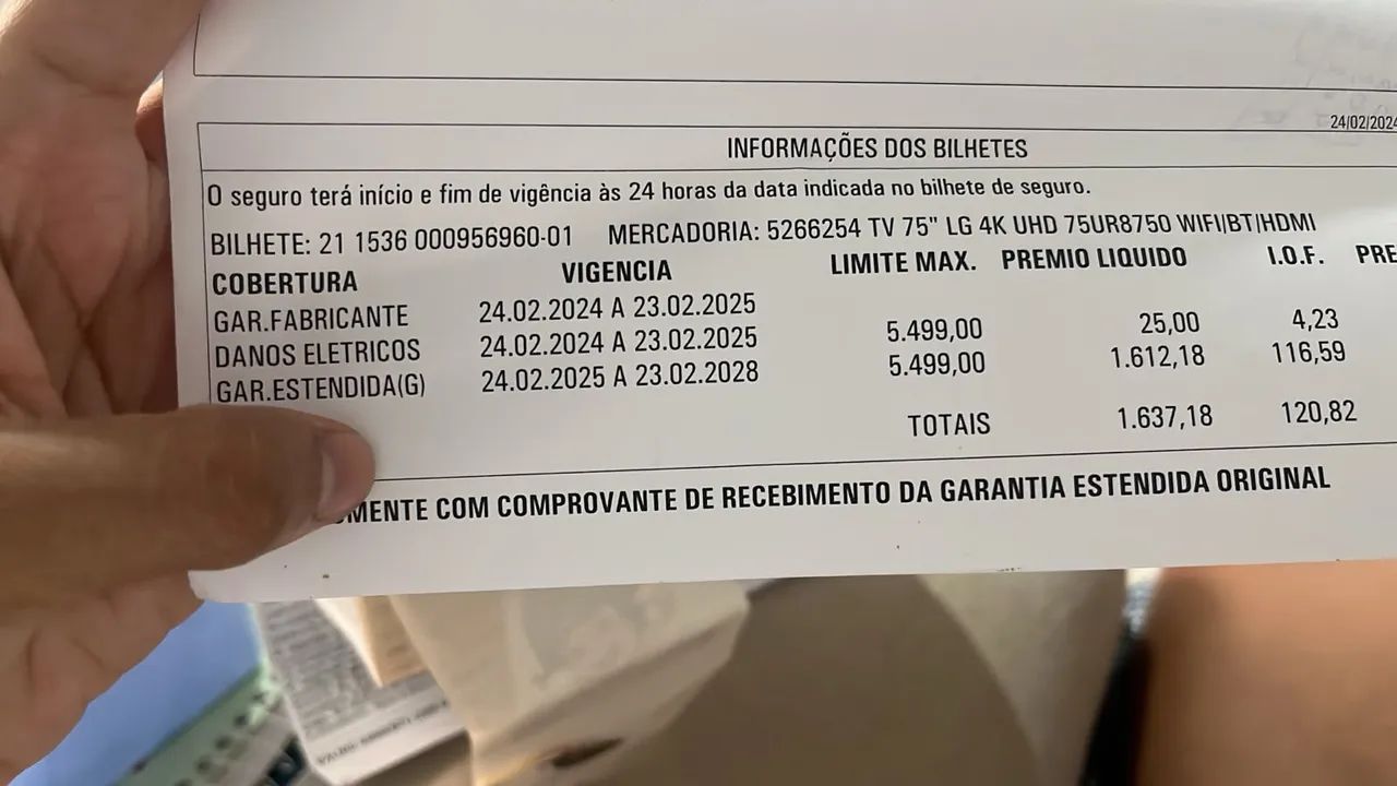 Smartv LG 75 polegadas com nota fiscal e garantia até 2028 Tela gigante  - Foto 3