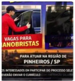 Operador de estacionamento/manobrista 