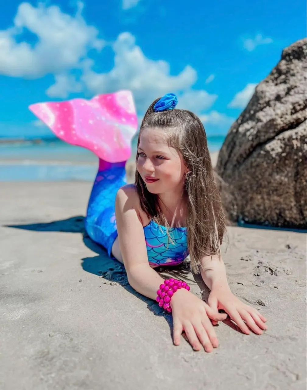 Cauda de sereia infantil  - Foto 2