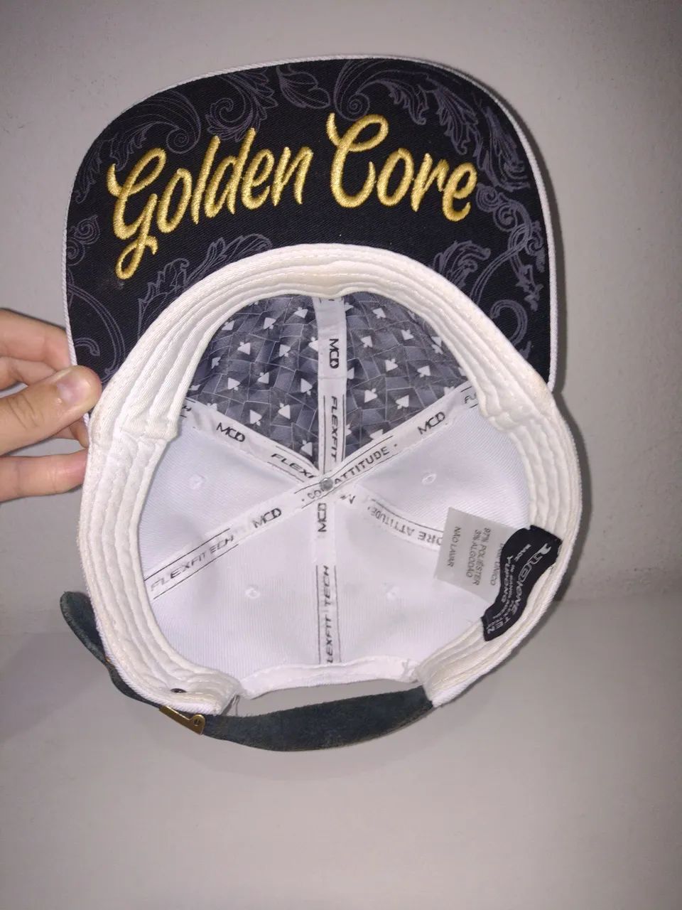 Boné MCD Golden core branco 97% poliéster 3% algodão  - Foto 5