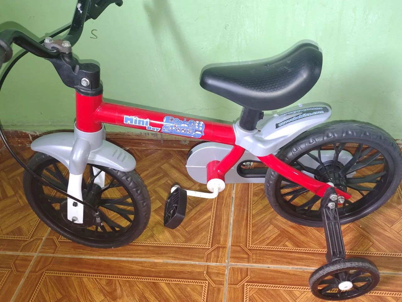 Bicicleta Infantil Mini Boy com Rodinhas - Foto 3