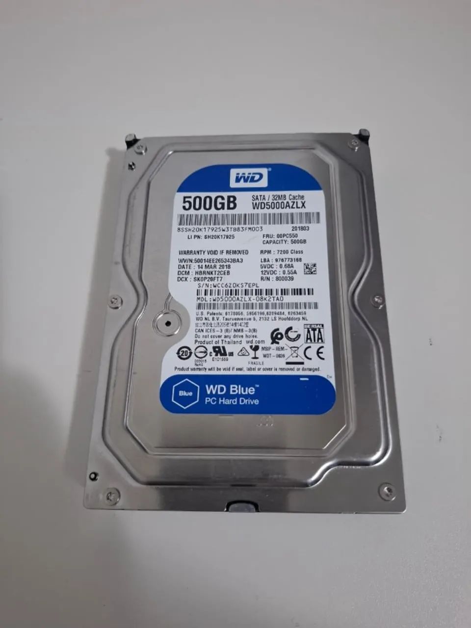 HD Western Digital 500GB