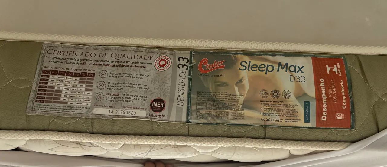 CAMA SOLTEIRÃO: COLCHÃO CASTOR E CAMA BAÚ  - Foto 2