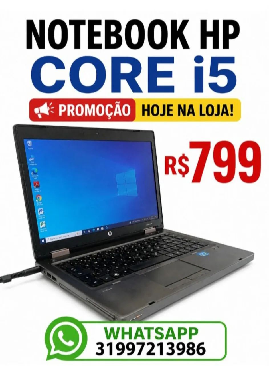 NOTEBOOK CORE I5 R$799- ESTUDOS TRABALHOS! 13/09/26 